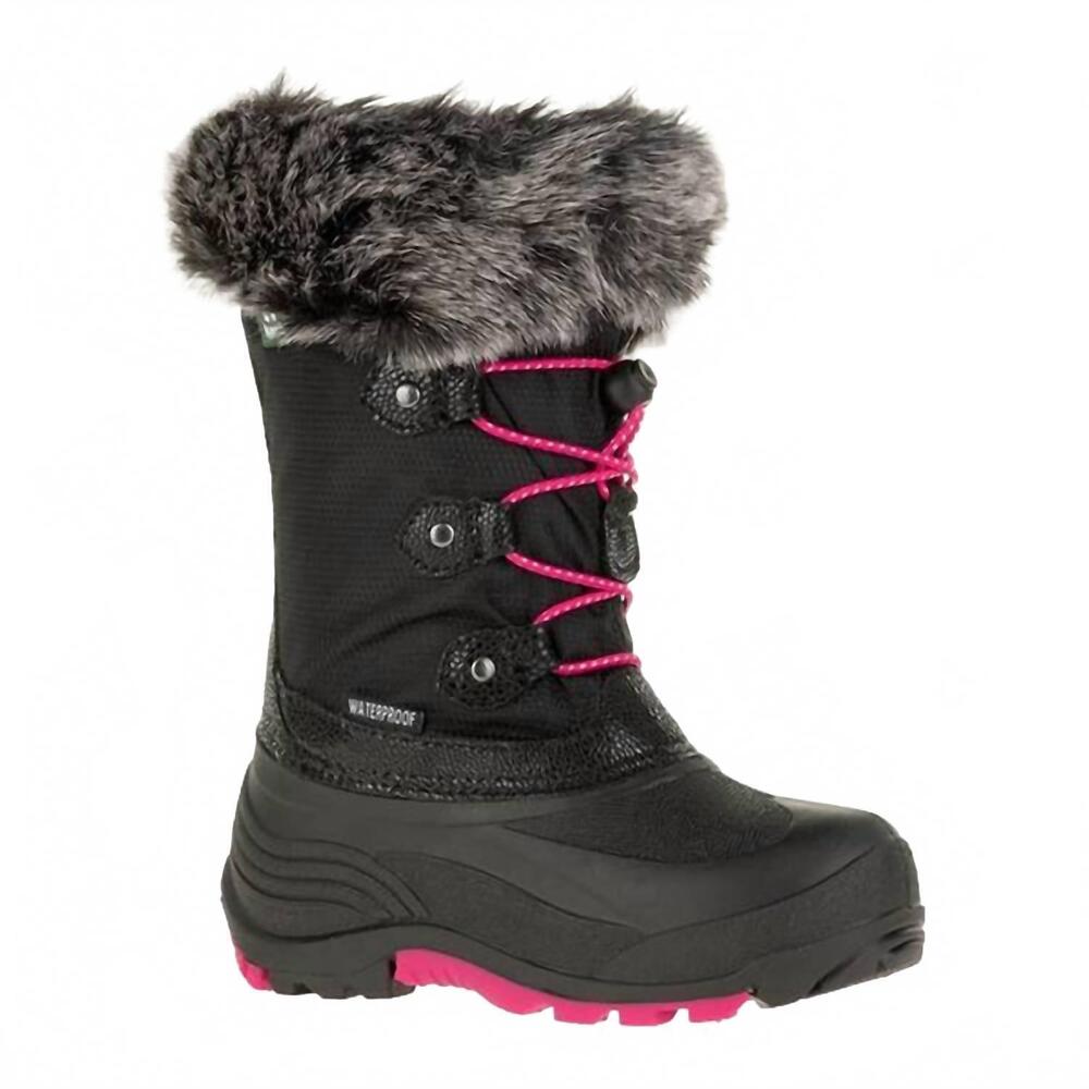 NEW KAMIK kids powdery 2 boot in black rose